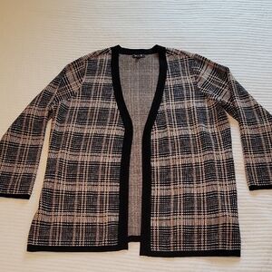 Lety &‎ Me Plaid Open-front Cardigan Woman's 3X